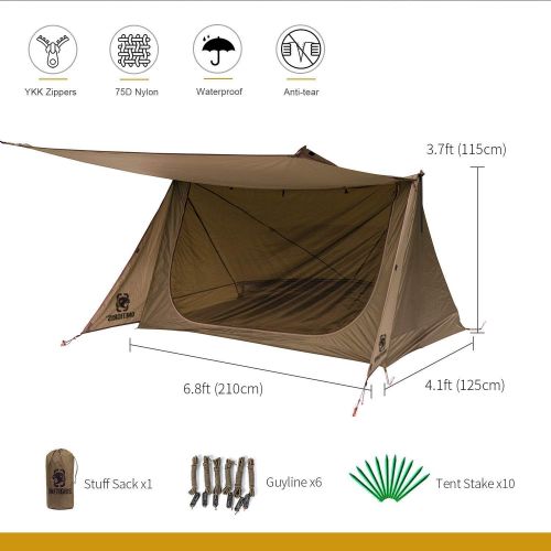  OneTigris Backwoods Bungalow 2.0 + Tent Poles (1.25m)