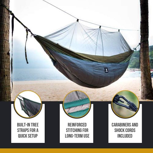 [아마존베스트]OneTigris Shield Cradle Double Hammock Underquilt, Hammock Camping Essentials (3 Seasons)