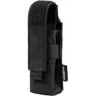 OneTigris Flashlight Pouch Holster Tactical Molle 1000D Cordura Nylon Flashlight Pouch Holder (Black)