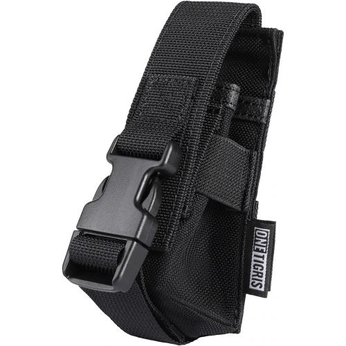  OneTigris Flashlight Holder Molle Flashlight Belt Holster 1000D Nylon Flashlight Pouch Tactical Torch Carry Case