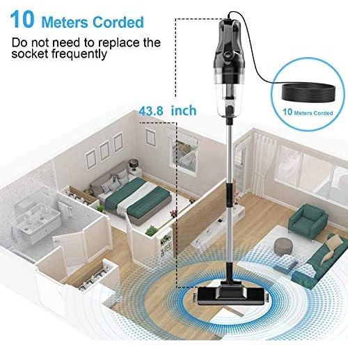  [아마존베스트]oneday Pro-Cyclone Handheld Vacuum Cleaner With 10 Metre Cable 15000 pa, Bagless, With Accessories