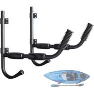 80LBS Kayak Wall Hanger Wall Mount Kayak Storage Rack Swivel Rack Design Help You to Save The Garage Space - Extends 17” from Wall Suitable for Any Sized Kayaks,Canoes Boat