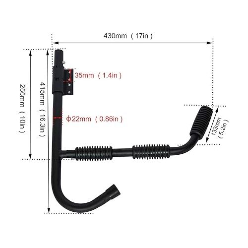  80LBS Kayak Wall Hanger Wall Mount Kayak Storage Rack Swivel Rack Design Help You to Save The Garage Space - Extends 17” from Wall Suitable for Any Sized Kayaks,Canoes Boat