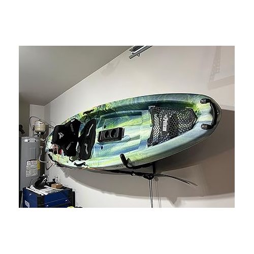  80LBS Kayak Wall Hanger Wall Mount Kayak Storage Rack Swivel Rack Design Help You to Save The Garage Space - Extends 17” from Wall Suitable for Any Sized Kayaks,Canoes Boat