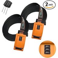 800lbs Lockable Tie Down Straps with 3-Digit Password Buckle Include 3 Steel Cables 1.5