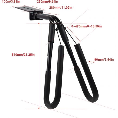  [아마존베스트]Onefeng Sports Surfboard Scooter Moped Bike Rack, Aluminum Lightweight Bicycle Surf Board Carrier for Sports Outdoors, Mount to Safely Carry Your Surfboard On Your Moped