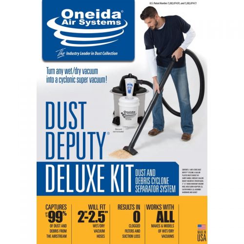  Oneida Air Systems Oneida Dust Deputy Deluxe Cyclone WetDry Vacuum Filter