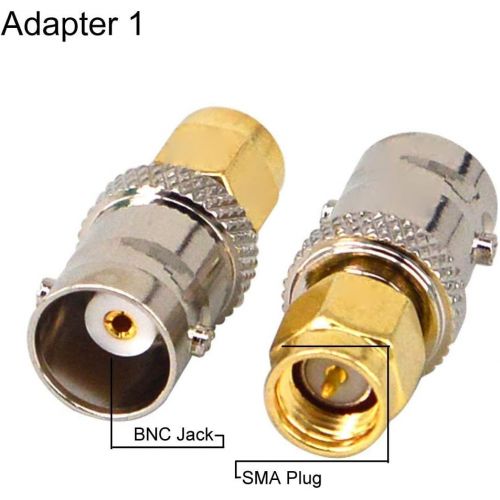  Onelinkmore SMA to BNC Kits RF Coaxial Adapter Male Female Coax Connector 4 Pieces …