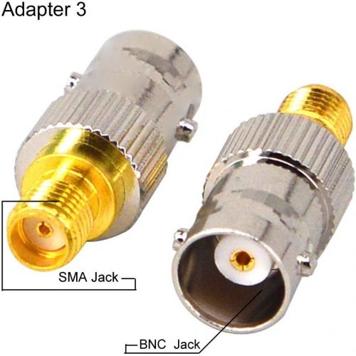  Onelinkmore SMA to BNC Kits RF Coaxial Adapter Male Female Coax Connector 4 Pieces …