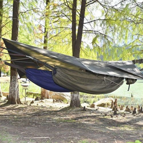  [아마존베스트]onewind Tarp 1210ft Hammock Rain Fly Tarp Shelter Silnylon 4000mm Guyline Stakes Tensioners Included