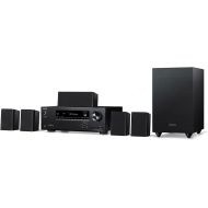 Onkyo HT-S3910 Home Audio Theater Receiver and Speaker Package, Front/Center Speaker, 4 Surround Speakers, Subwoofer and Receiver, 4K Ultra HD (2019 Model)