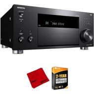 Onkyo TX-RZ50 9.2-Channel THX Certified AV Receiver Bundle with 2 YR CPS Enhanced Protection Pack and Deco Gear 6 x 6 inch Microfiber Cleaning Cloth
