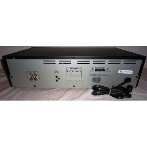 온쿄 [아마존베스트]Onkyo TA-RW303 Dual Cassette Stereo Tape Deck with Auto Reverse and AV Cables Music Audio Sound - Very Rare