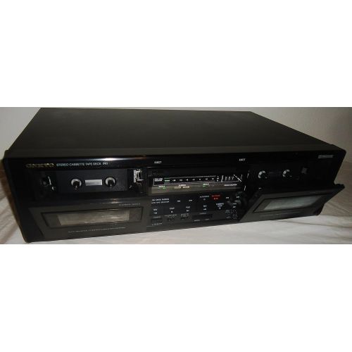 온쿄 [아마존베스트]Onkyo TA-RW303 Dual Cassette Stereo Tape Deck with Auto Reverse and AV Cables Music Audio Sound - Very Rare