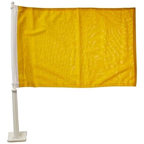  Online Stores Solid Car Flag, Yellow