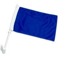 Online Stores Solid Car Flag, Blue