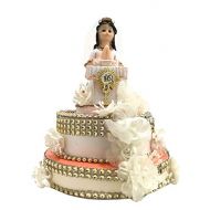 Onlinepartycenter First Communion Cake Topper Girls Cake Decoration Decor 6.5 H X 5 W