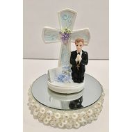 Onlinepartycenter First Communion Cake Decoration Cake Topper Centerpiece Boys Communion