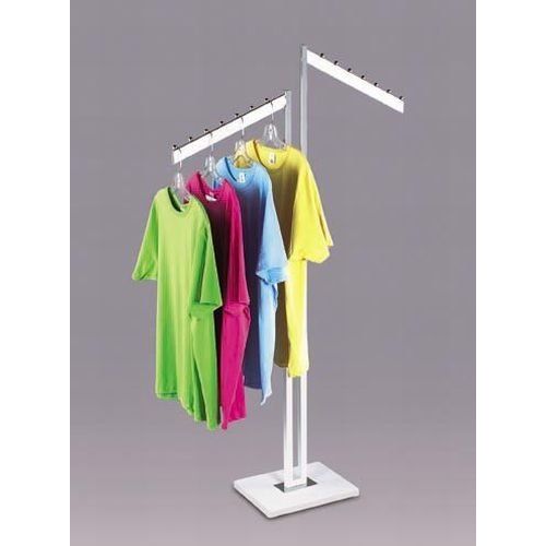  Only Garment Racks 2-Way White Slant Arm Rack