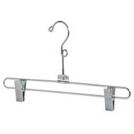 Only Hangers 12 Salesman Skirt Hanger and Pant Hanger -Chrome Finish - Swivel Neck -With Loop - Lot of 100