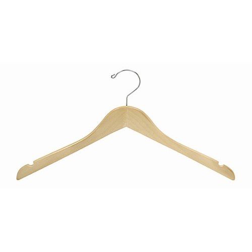  Only Hangers Flat Wooden Dress Hanger (Petite Size) - Pack of 25