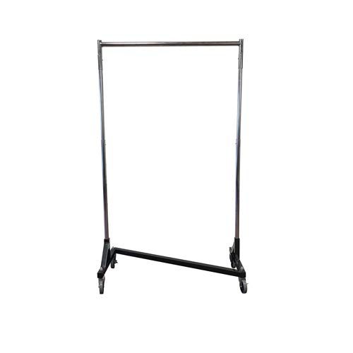  Only Hangers Small Commercial Grade Rolling Z Rack with Nesting Black Base (41 Length)