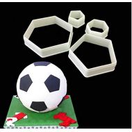 [아마존베스트]Onsinic Football Plastic Fondant Cutter Cake Mould Fondant Cake Tools Sugar Bakeware