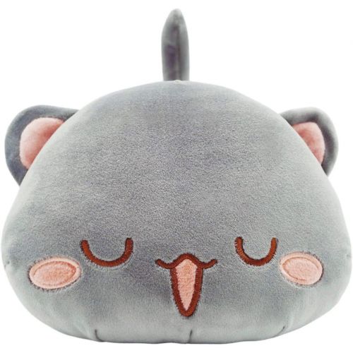  [아마존베스트]Onsoyours Cute Kitten Plush Toy Stuffed Animal Pet Kitty Soft Anime Cat Plush Pillow for Kids (Gray B, 12)