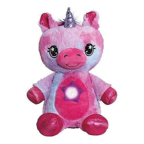  Ontel Star Belly Dream Lites, Stuffed Animal Night Light, Magical Pink and Purple Unicorn - Projects Glowing Stars & Shapes in 6 Gentle Colors, As Seen on TV