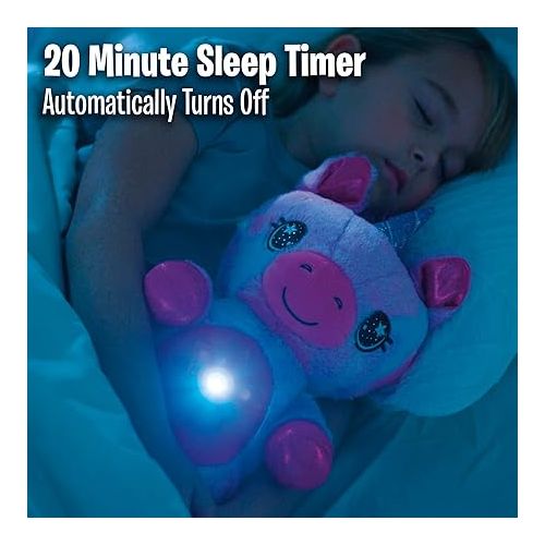  Ontel Star Belly Dream Lites, Stuffed Animal Night Light, Magical Pink and Purple Unicorn - Projects Glowing Stars & Shapes in 6 Gentle Colors, As Seen on TV