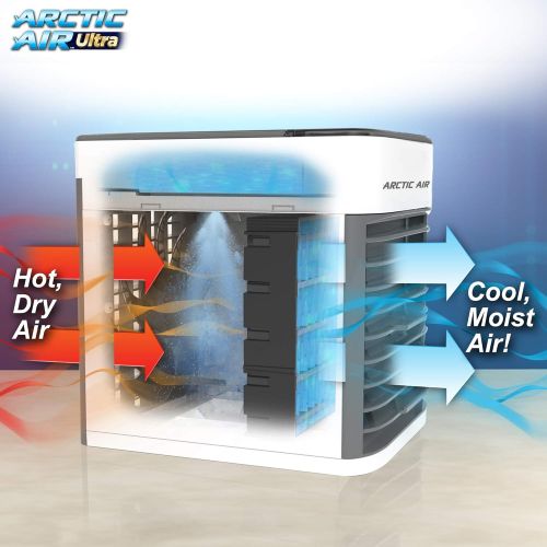  [아마존베스트]Ontel Arctic Ultra Seen On TV | Evaporative Portable Air Conditioner | Personal Space Cooler |