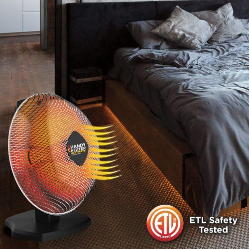  Ontel Handy Heater Heatwave Parabolic Space Heater with Ceramic Heating Technology