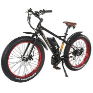 Onway ONWAY 26 Snow & Beach 7 Speed Fat Tire Electric Bicycle, with Pedal Assist, 500W/750W