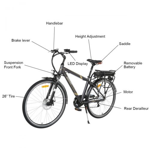  Onway ONWAY 6 Speed 700C Man City Electric Bicycle