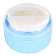 Onwon Baby After-Bath Puff Box Empty Body Powder Container Dispenser Case with Sifter and Powder Puffs for Home and Travel Use