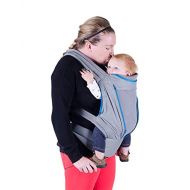 Onya Baby Pure Ergonomic Front and Back Infant to Toddler Carrier - Atoll Blue/Granite