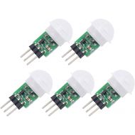 [아마존베스트]Onyehn IR Pyroelectric Infrared PIR Motion Sensor Detector Modules DC 2.7 to 12V(Pack of 5pcs)