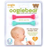 [아마존 핫딜] Oogiebear oogiebear - The Safe Baby Nasal Booger and Ear Cleaner - Baby Shower Gift and Registry Essential Snot Removal Tool - Two Pack - Raspberry and Seafoam