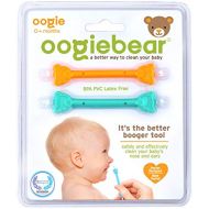 [아마존 핫딜] Oogiebear oogiebear - The Safe Baby Nasal Booger and Ear Cleaner - Baby Shower Gift and Registry Essential Snot Removal Tool - Two Pack - Orange and Seafoam