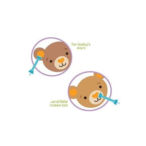  [아마존 핫딜] Oogiebear oogiebear - The Safe Baby Nasal Booger and Ear Cleaner - Baby Shower Gift and Registry Essential Snot Removal Tool - Two Pack - Orange and Seafoam