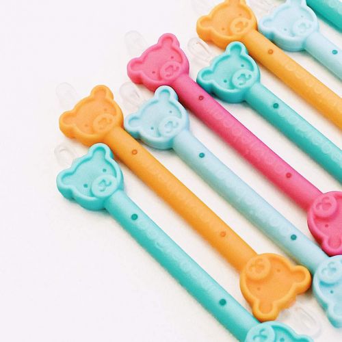  [아마존 핫딜] Oogiebear oogiebear - The Safe Baby Nasal Booger and Ear Cleaner - Baby Shower Gift and Registry Essential Snot Removal Tool - Two Pack - Orange and Seafoam