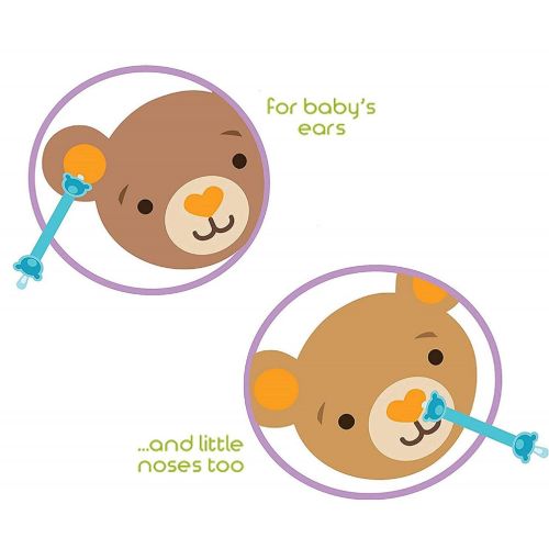  [아마존베스트]Oogiebear oogiebear - The Safe Baby Nasal Booger and Ear Cleaner; Baby Shower and Registry Essential Snot...