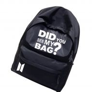 Oohpa Backpack DID You See My Bag Backpack For Bangtan Boys ARMY 4 Style 4 Colors(black)