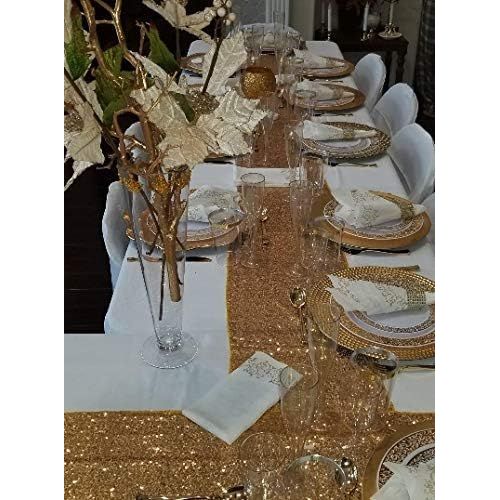  [아마존베스트]Oojami Gold Glitter Plastic Classicware Glass Like Champagne Wedding Parties Toasting Flutes (1 Box = Quantity 30)