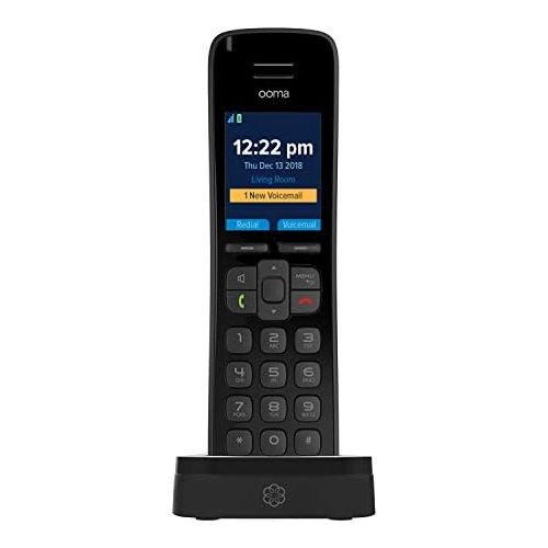  Ooma HD3 Handset  Black. Works with Ooma Telo.