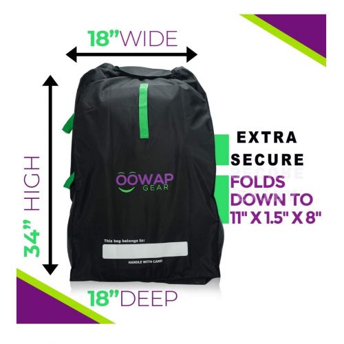  Car Seat Travel Bag  Travel Easier/Save Money - Car Seat Bags for Air Travel by Oowap  Carseat Travel Bags and Durable Airport Gate Check Bag for Car Seats & Booster Seats