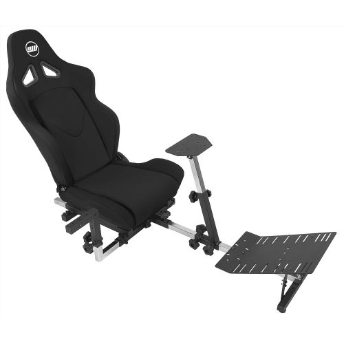  OpenWheeler GEN3 Racing Wheel Simulator Stand Cockpit Black on Black Fits All Logitech G923 G29 G920 Thrustmaster Fanatec Wheels Compatible with Xbox One, PS4, PC Platforms