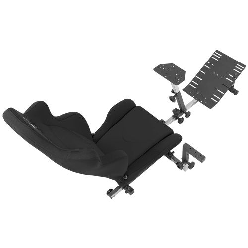  OpenWheeler GEN3 Racing Wheel Simulator Stand Cockpit Black on Black Fits All Logitech G923 G29 G920 Thrustmaster Fanatec Wheels Compatible with Xbox One, PS4, PC Platforms