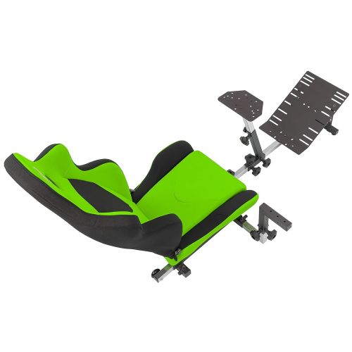  OpenWheeler GEN3 Racing Wheel Stand Cockpit Green on Black Fits All Logitech G923 G29 G920 Thrustmaster Fanatec Wheels Compatible with Xbox One, PS4, PC Platforms