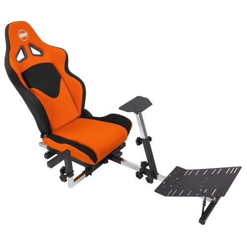  OpenWheeler GEN3 Racing Wheel Stand Cockpit Orange on Black Fits All Logitech G923 G29 G920 Thrustmaster Fanatec Wheels Compatible with Xbox One, PS4, PC Platforms